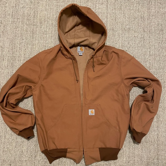 Carhartt Other - Carhartt Tan Hooded Work Jacket